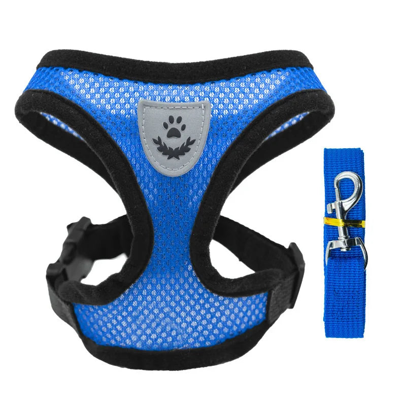 Dog Vest Walking Leash For Puppy Dog Cat Collar