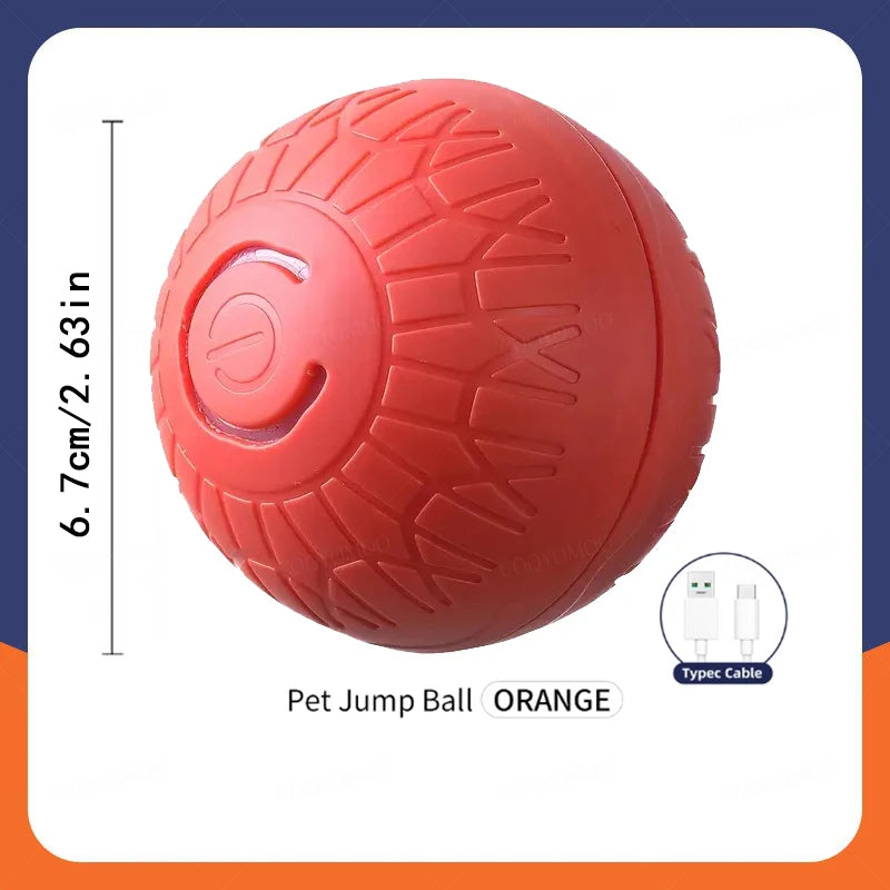 Smart Dog Toy Ball Automatic Interactive Pet Electronic Rolling USB Rechargeable