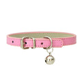 Adjustable PU Leather Cat Collar - Durable, Stylish Pet Collar with Metal Buckle