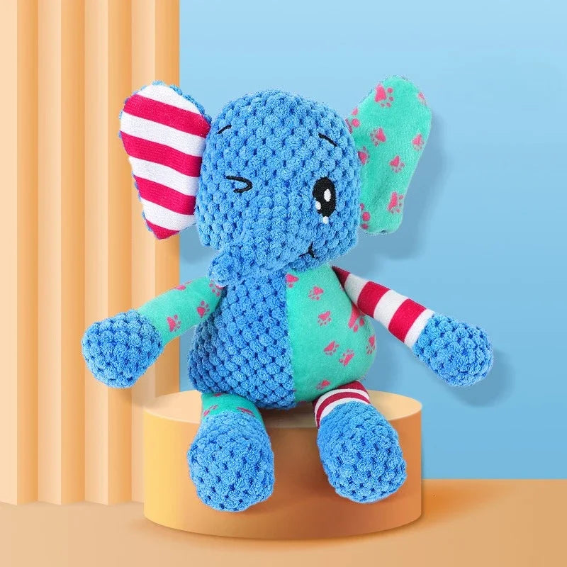 New elephant toy patchwork rabbit fox toy dog toy
