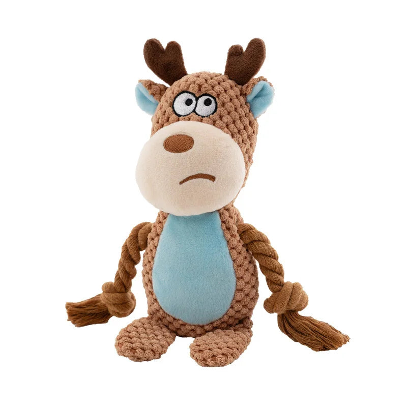 Stuffed Raw Small Joint Dog Plush Chew Toy Indestructible Bite Resistant