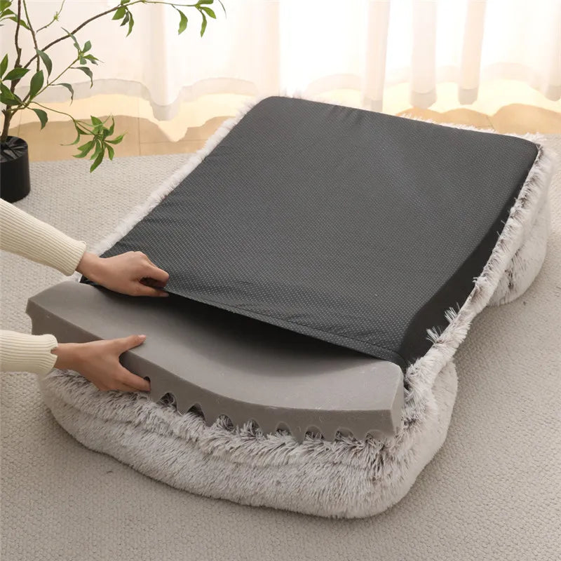 Dog Bed Dog Plush Pet Bed Winter Thickened Pad