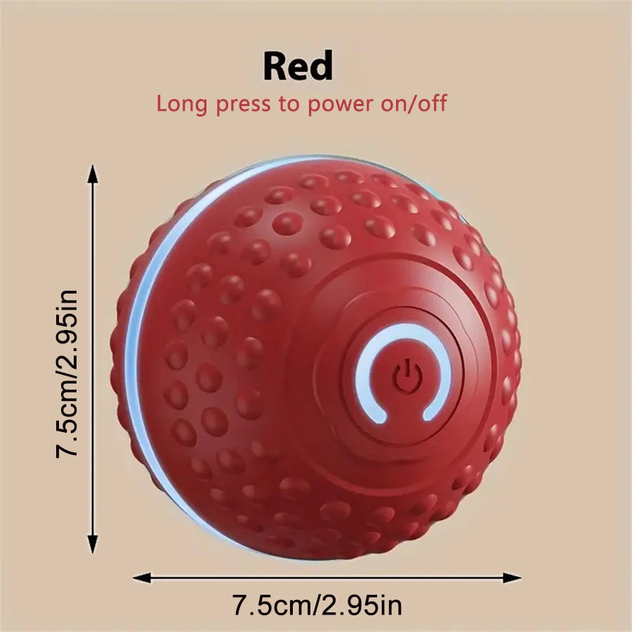 Smart Dog Toy Ball Automatic Interactive Pet Electronic Rolling USB Rechargeable