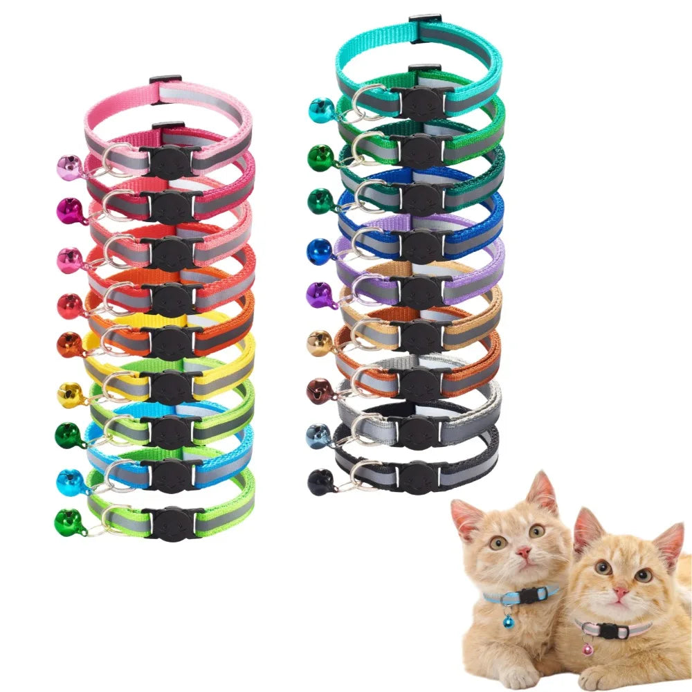 Colors Reflective Breakaway Cat Collar Neck Ring Pet Products