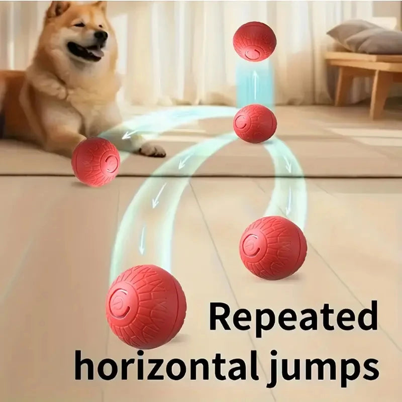 Smart Dog Toy Ball Automatic Interactive Pet Electronic Rolling USB Rechargeable