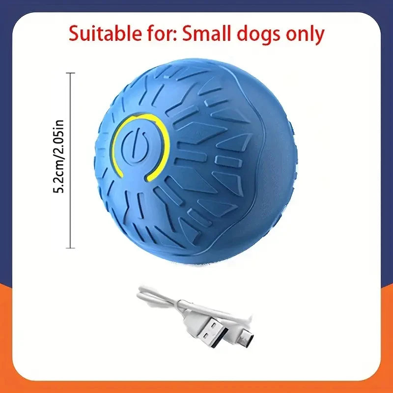 Smart Dog Toy Ball Automatic Interactive Pet Electronic Rolling USB Rechargeable