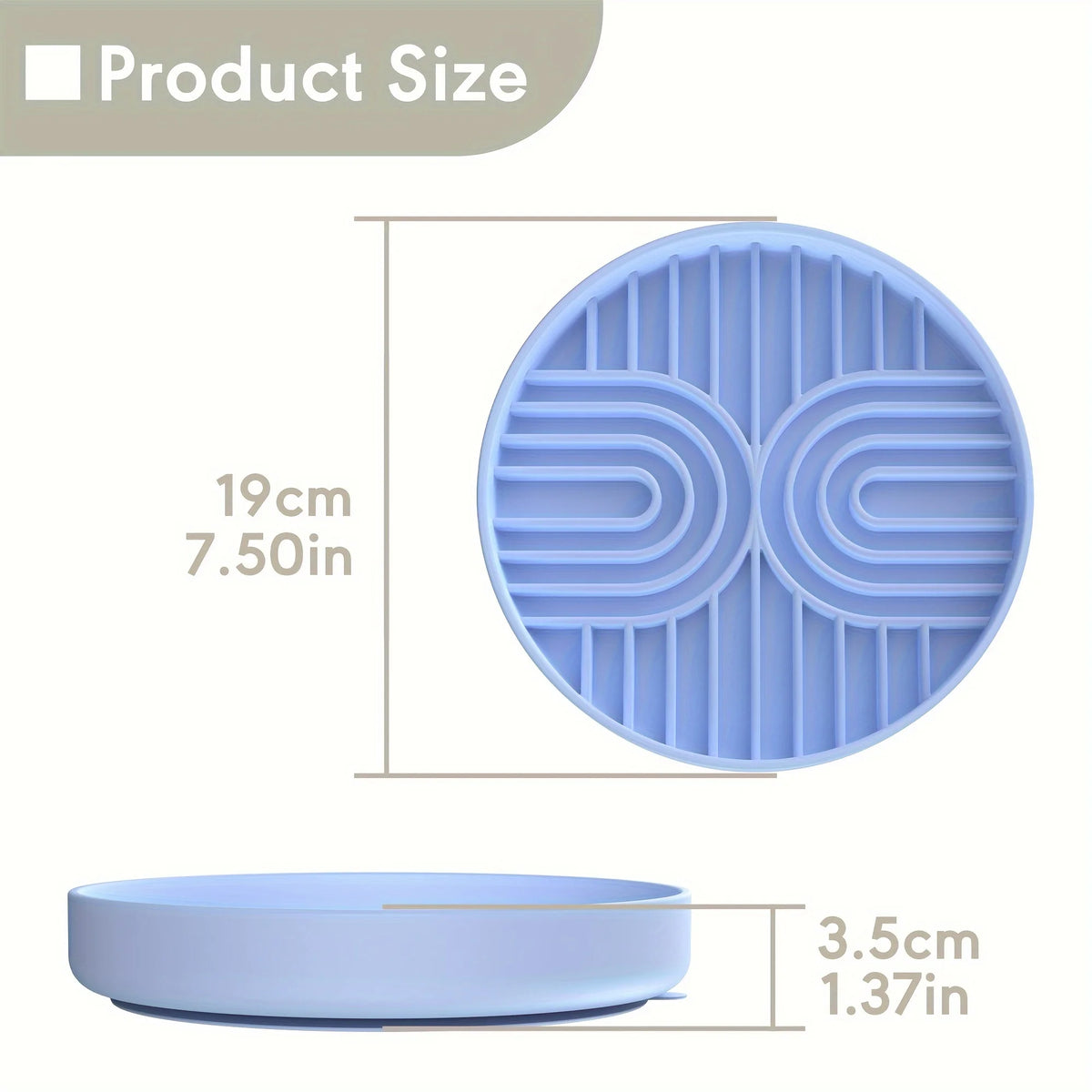 Silicone Dog Bowl Slow Feeder with Suction Cup
