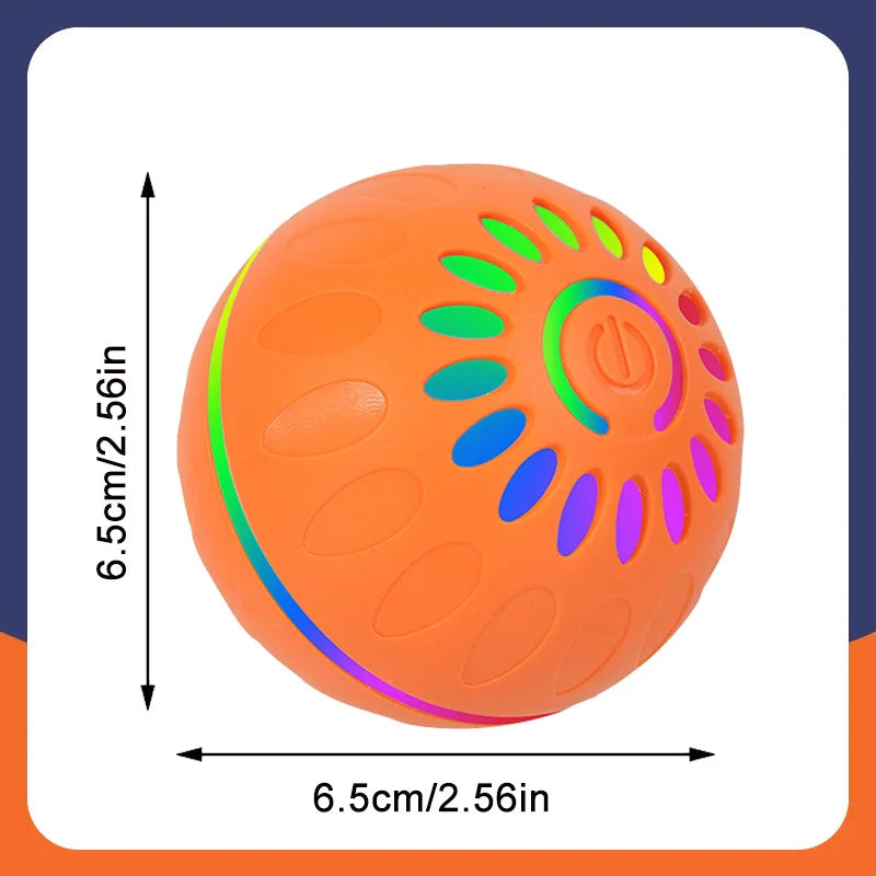 Smart Dog Toy Ball Automatic Interactive Pet Electronic Rolling USB Rechargeable