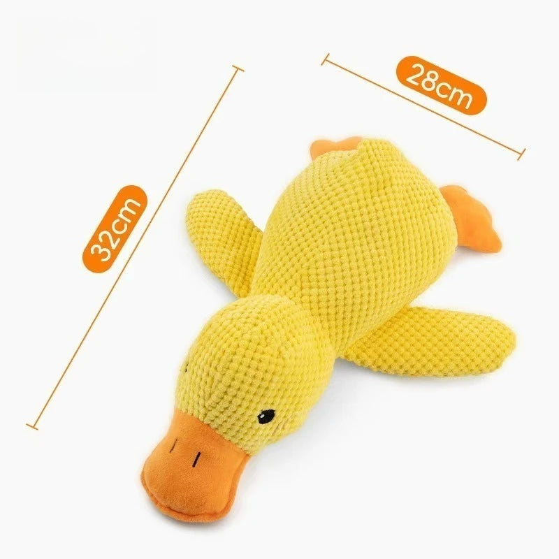 Pet Interactive Companion, Chew-Resistant Chew Dogs Cat Toy Calming Duck Toy for Dog