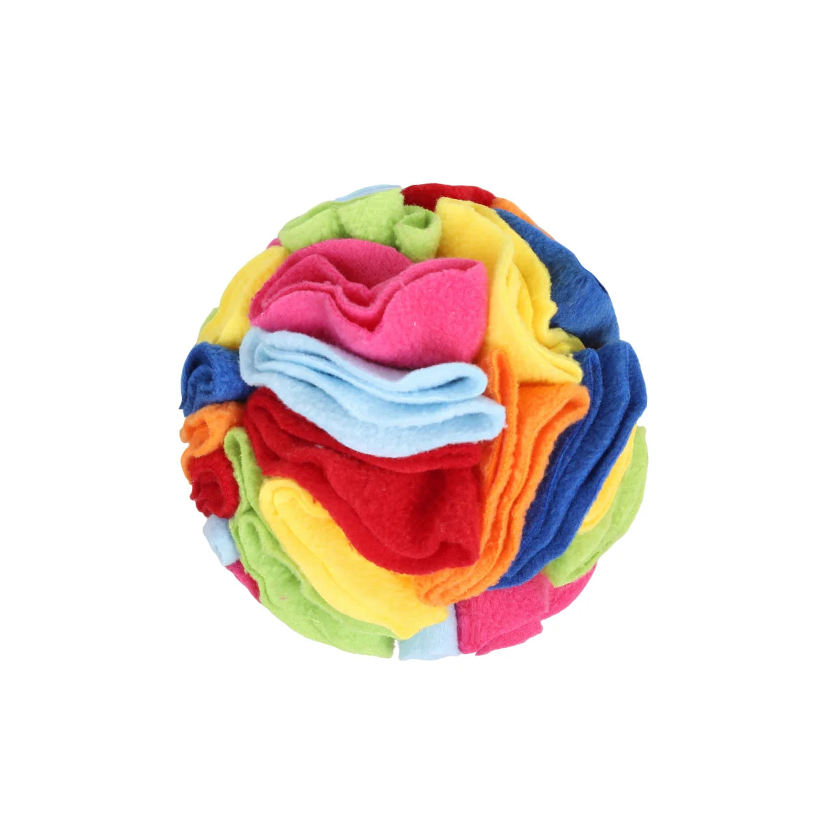 Pet Snuffle Ball for Dogs, Interactive Foraging Puzzle Toy, Colorful Nose Work Training Ball