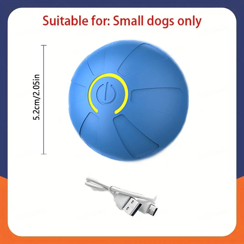 Smart Dog Toy Ball Automatic Interactive Pet Electronic Rolling USB Rechargeable