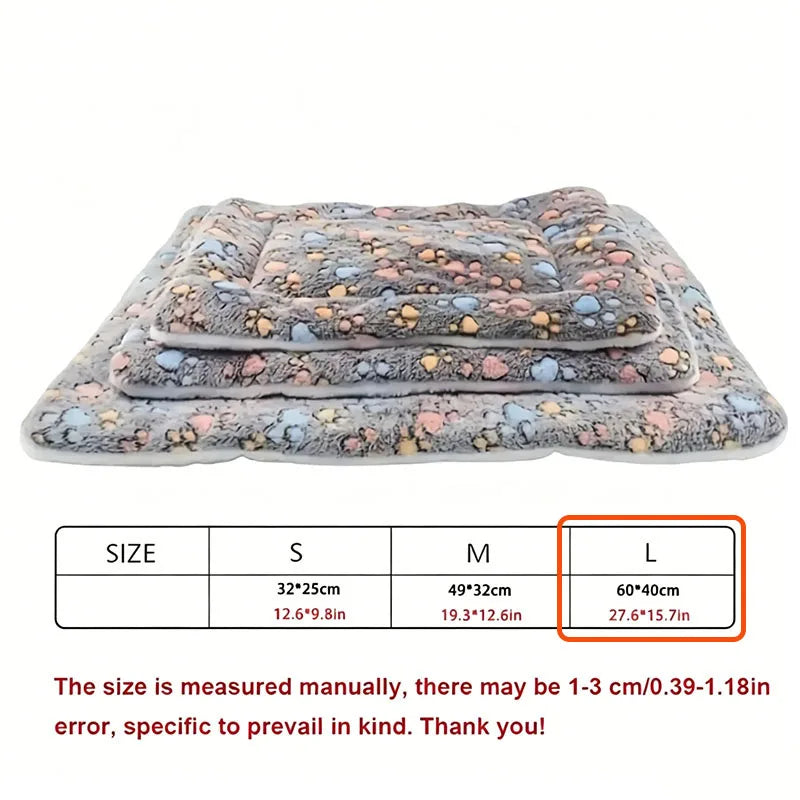 1pc Double-sided Pet Mat - Short Plush Pet Bed - Cat - Dog - Cute Pet Mat - Blanket - Warm Kitty Mat - Cat Sofa Bed