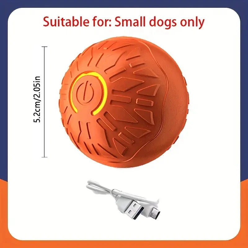 Smart Dog Toy Ball Automatic Interactive Pet Electronic Rolling USB Rechargeable