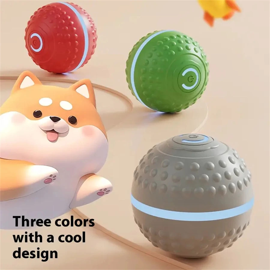 Smart Dog Toy Ball Automatic Interactive Pet Electronic Rolling USB Rechargeable