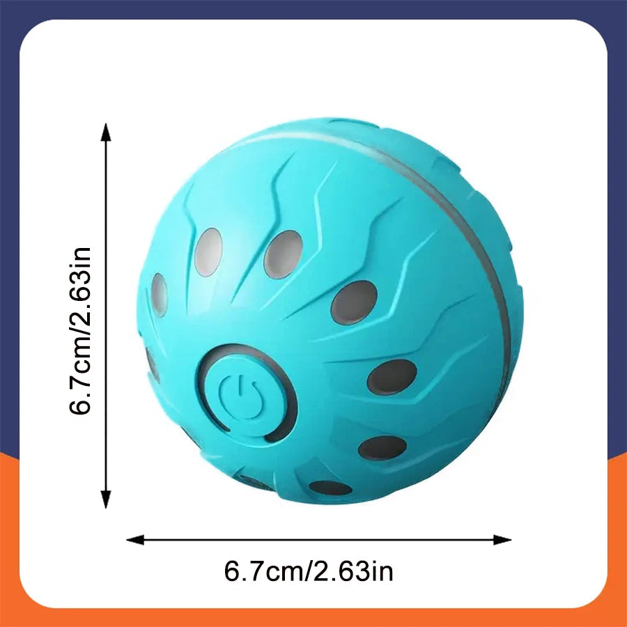 Smart Dog Toy Ball Automatic Interactive Pet Electronic Rolling USB Rechargeable