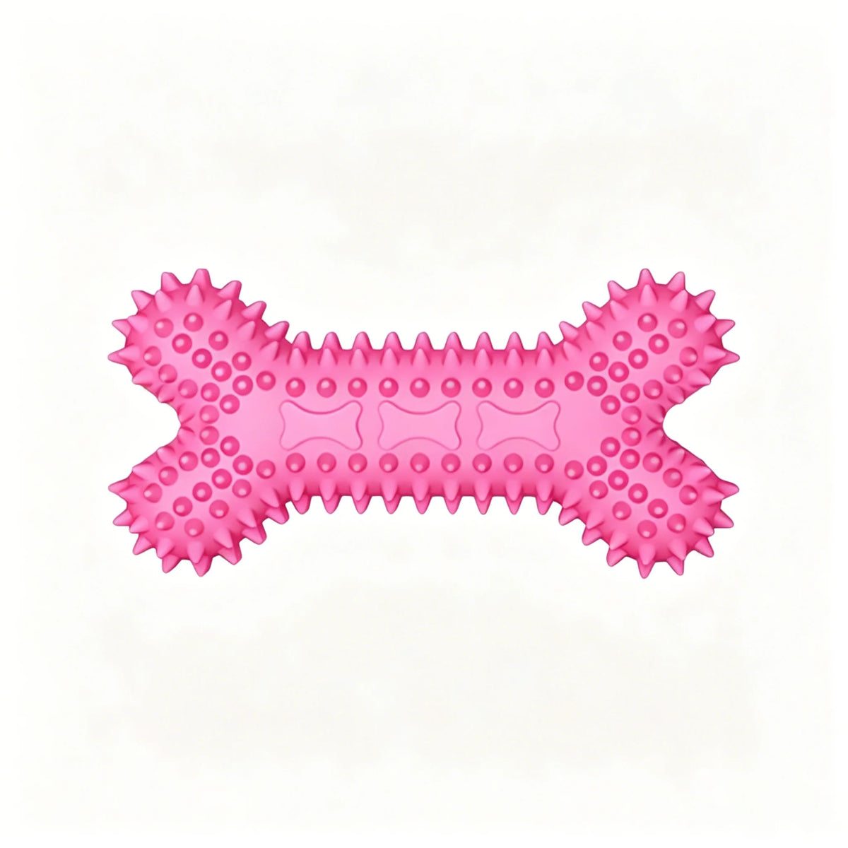 1Pcs/2Pcs Dog Chew Toys Set Spiky Bone & Ball Rubber Teething Toys