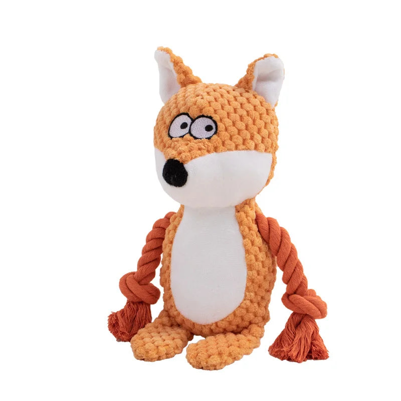 Stuffed Raw Small Joint Dog Plush Chew Toy Indestructible Bite Resistant