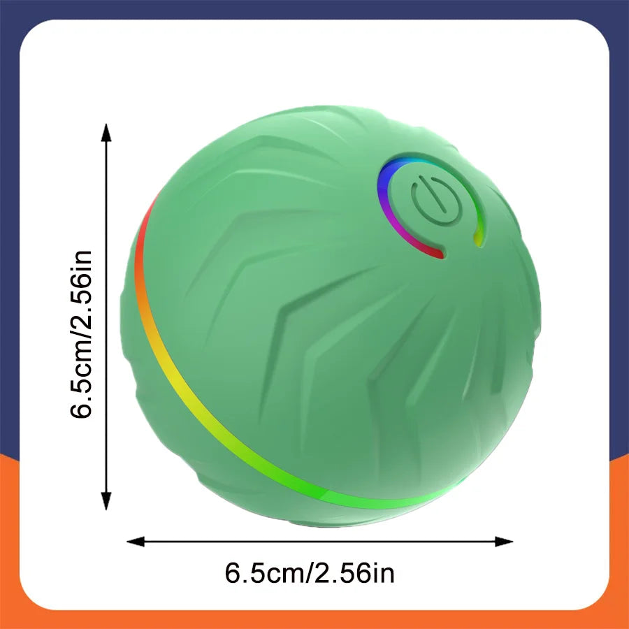 Smart Dog Toy Ball Automatic Interactive Pet Electronic Rolling USB Rechargeable