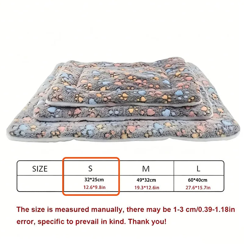 1pc Double-sided Pet Mat - Short Plush Pet Bed - Cat - Dog - Cute Pet Mat - Blanket - Warm Kitty Mat - Cat Sofa Bed