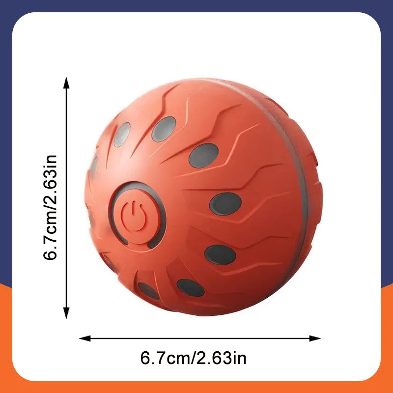 Smart Dog Toy Ball Automatic Interactive Pet Electronic Rolling USB Rechargeable