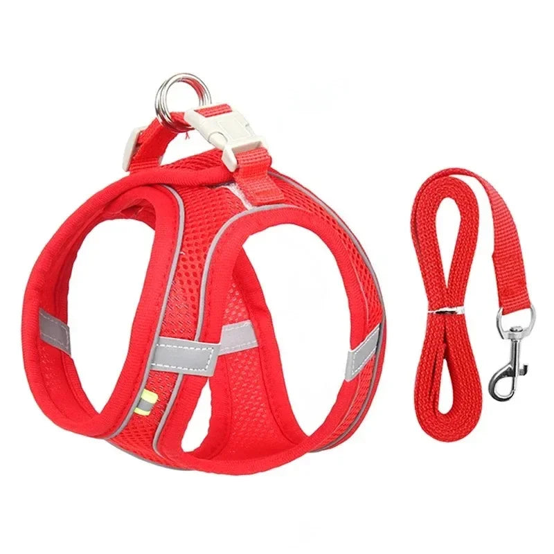 Cats Dog Accessories Small Dog Collar Safety Vest Chest Rope