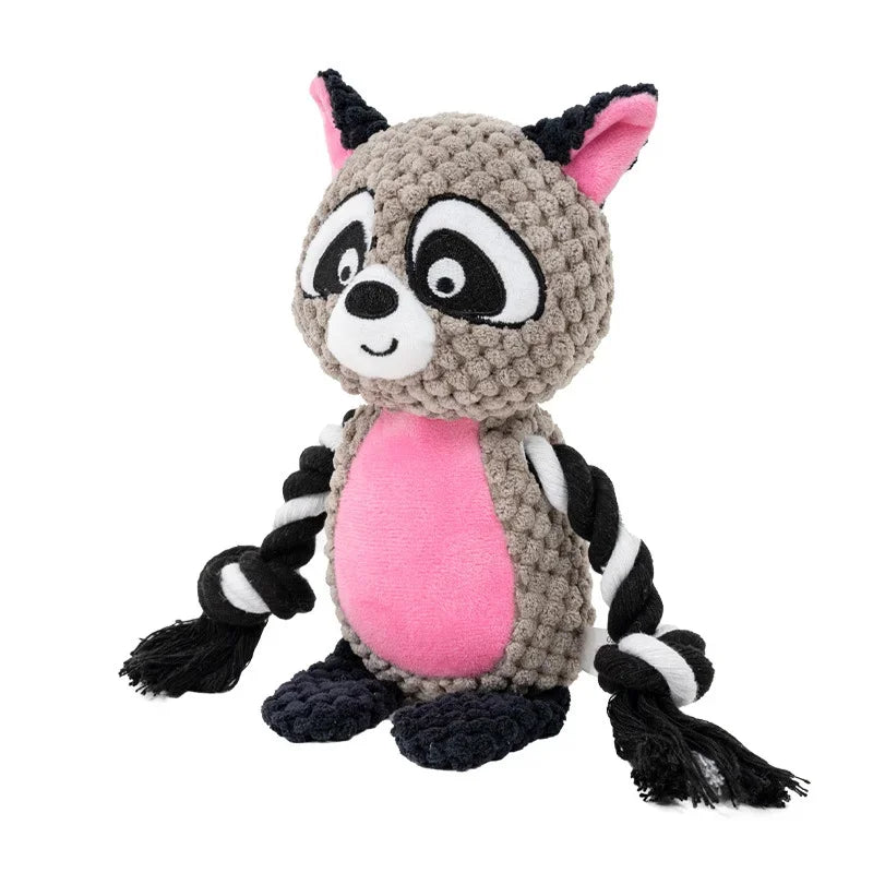 Stuffed Raw Small Joint Dog Plush Chew Toy Indestructible Bite Resistant