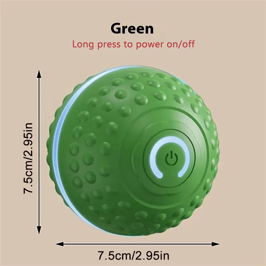 Smart Dog Toy Ball Automatic Interactive Pet Electronic Rolling USB Rechargeable
