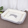 Soft Square Large Dog Sofa Elastic Dog House Cushion Winter Warm Medium Dog Bed Washable Cat Kennel House Accessories