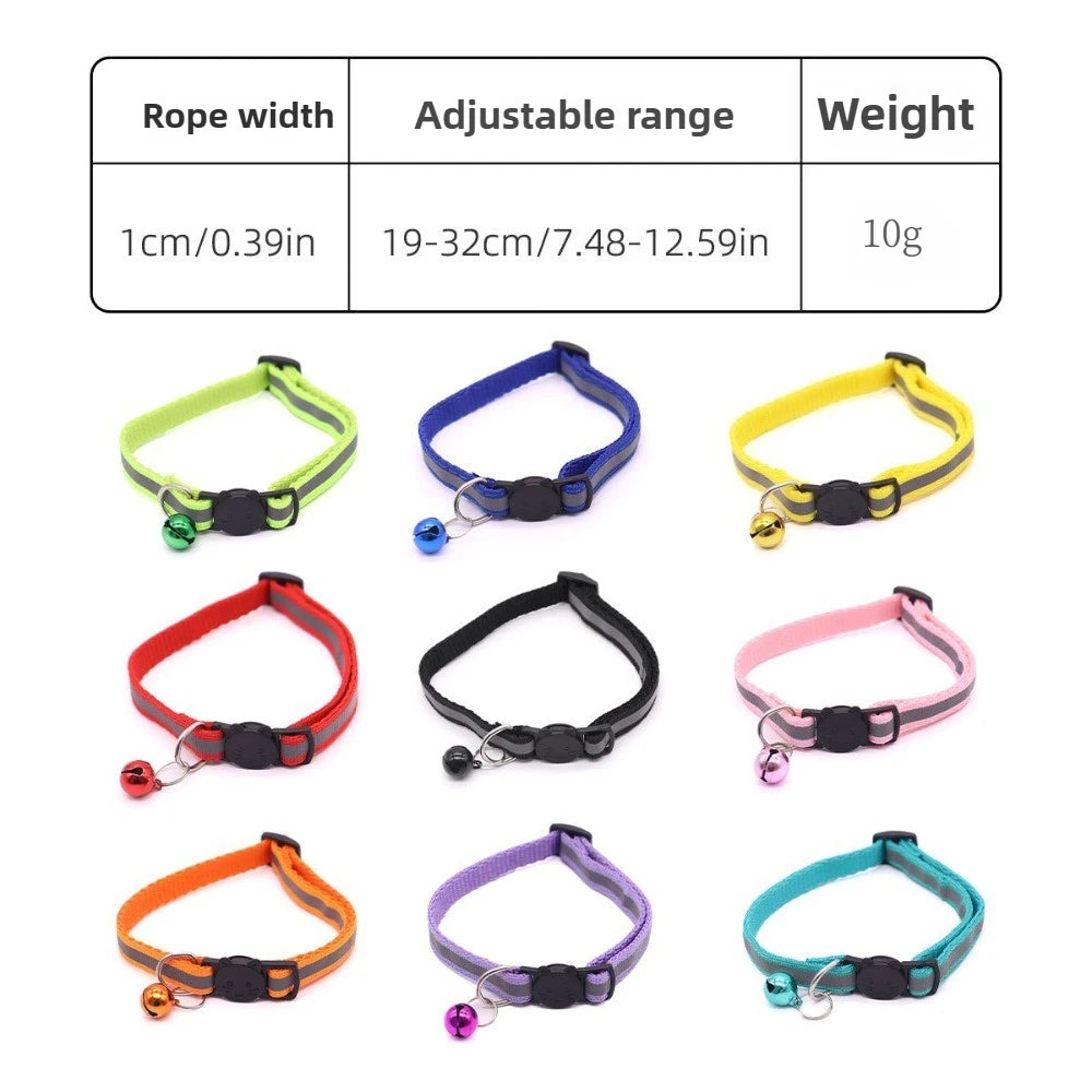 Colors Reflective Breakaway Cat Collar Neck Ring Pet Products