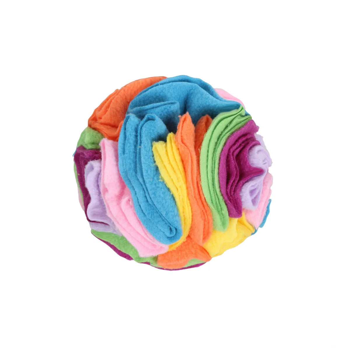 Pet Snuffle Ball for Dogs, Interactive Foraging Puzzle Toy, Colorful Nose Work Training Ball