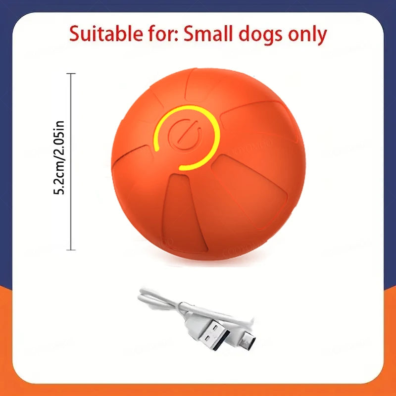 Smart Dog Toy Ball Automatic Interactive Pet Electronic Rolling USB Rechargeable