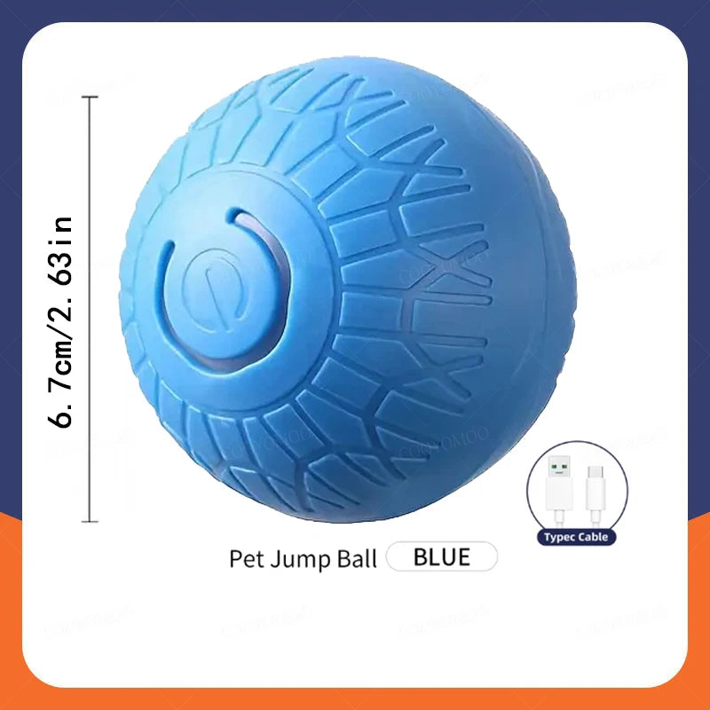 Smart Dog Toy Ball Automatic Interactive Pet Electronic Rolling USB Rechargeable