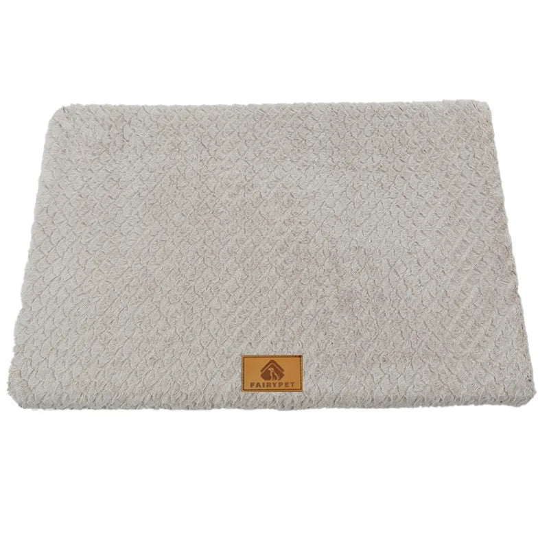 3D Foam Pet Bed With Removable Washable Faux Fur Cover Orthopedic Waterproof