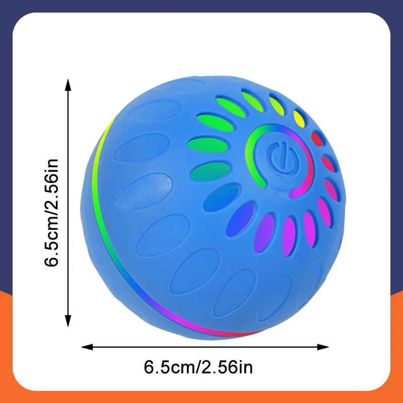 Smart Dog Toy Ball Automatic Interactive Pet Electronic Rolling USB Rechargeable