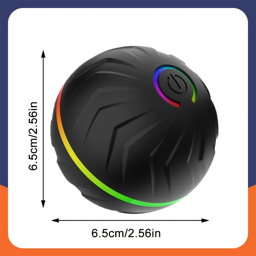 Smart Dog Toy Ball Automatic Interactive Pet Electronic Rolling USB Rechargeable