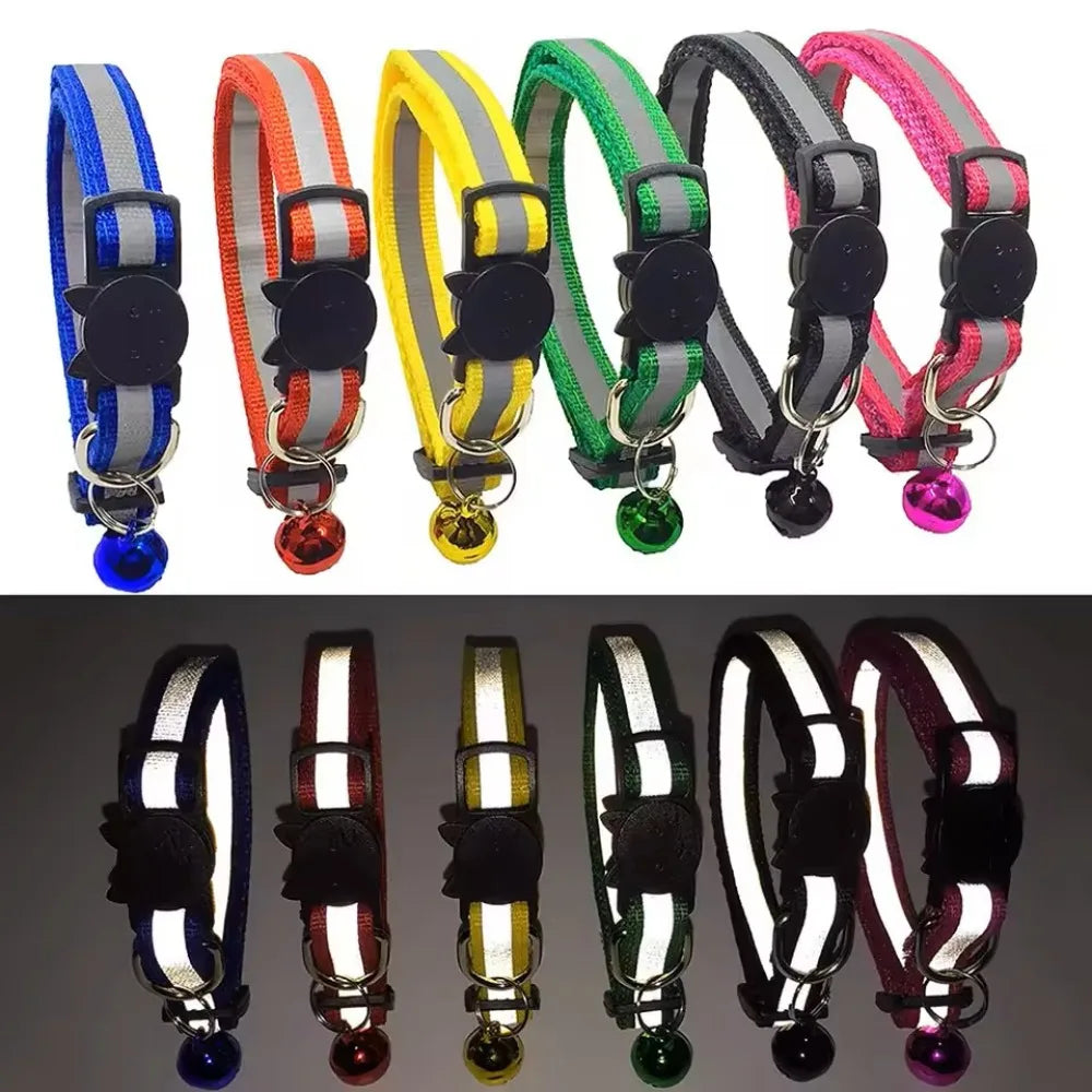 Colors Reflective Breakaway Cat Collar Neck Ring Pet Products